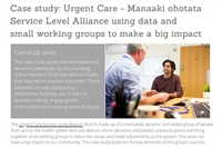 Case study: Urgent Care - Manaaki ohotata Service Level Alliance