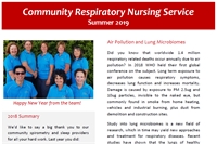 Community Respiratory Nursing Service - summer newsletter