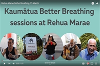 Whanaungatanga key to successful kaumātua Better Breathing sessions at Rehua Marae